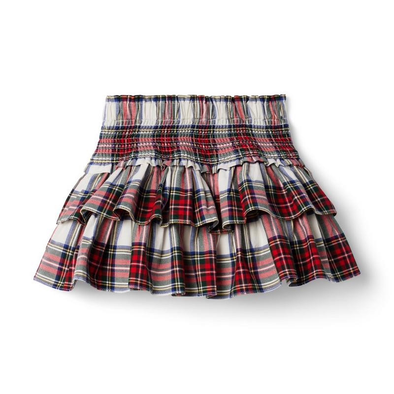 The Hailey Plaid Smocked Skirt - Janie And Jack